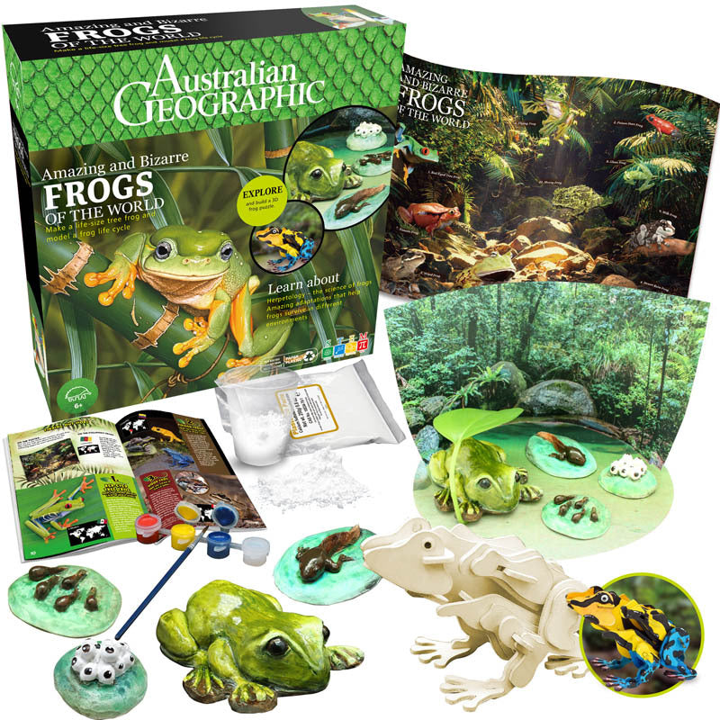 Australian Geographic Amazing and Bizarre Frogs of the World Kids Toy 6+