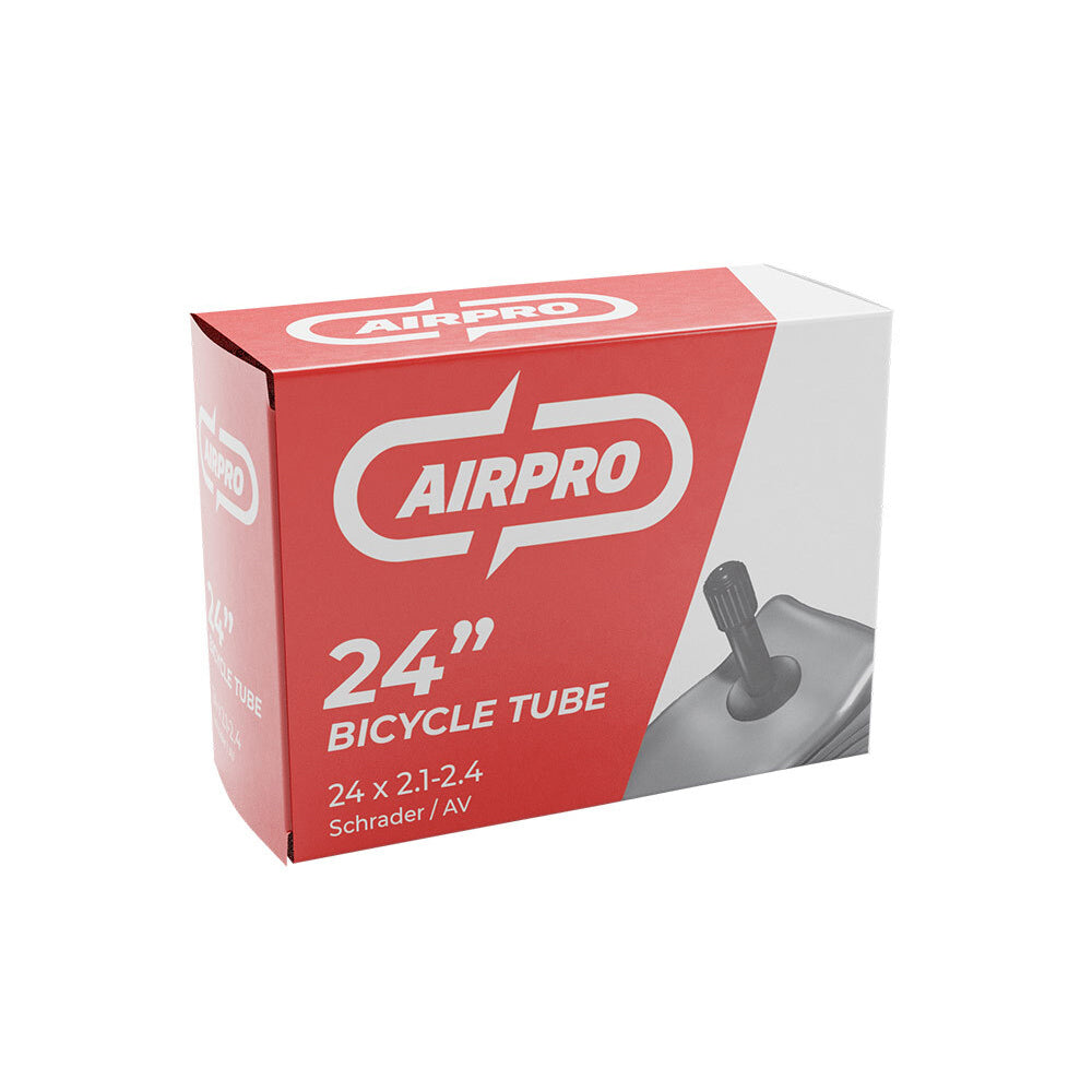 3PK AirPro Bicycle Inner Tube w/ Schrader Valve 24x2.1-2.4''