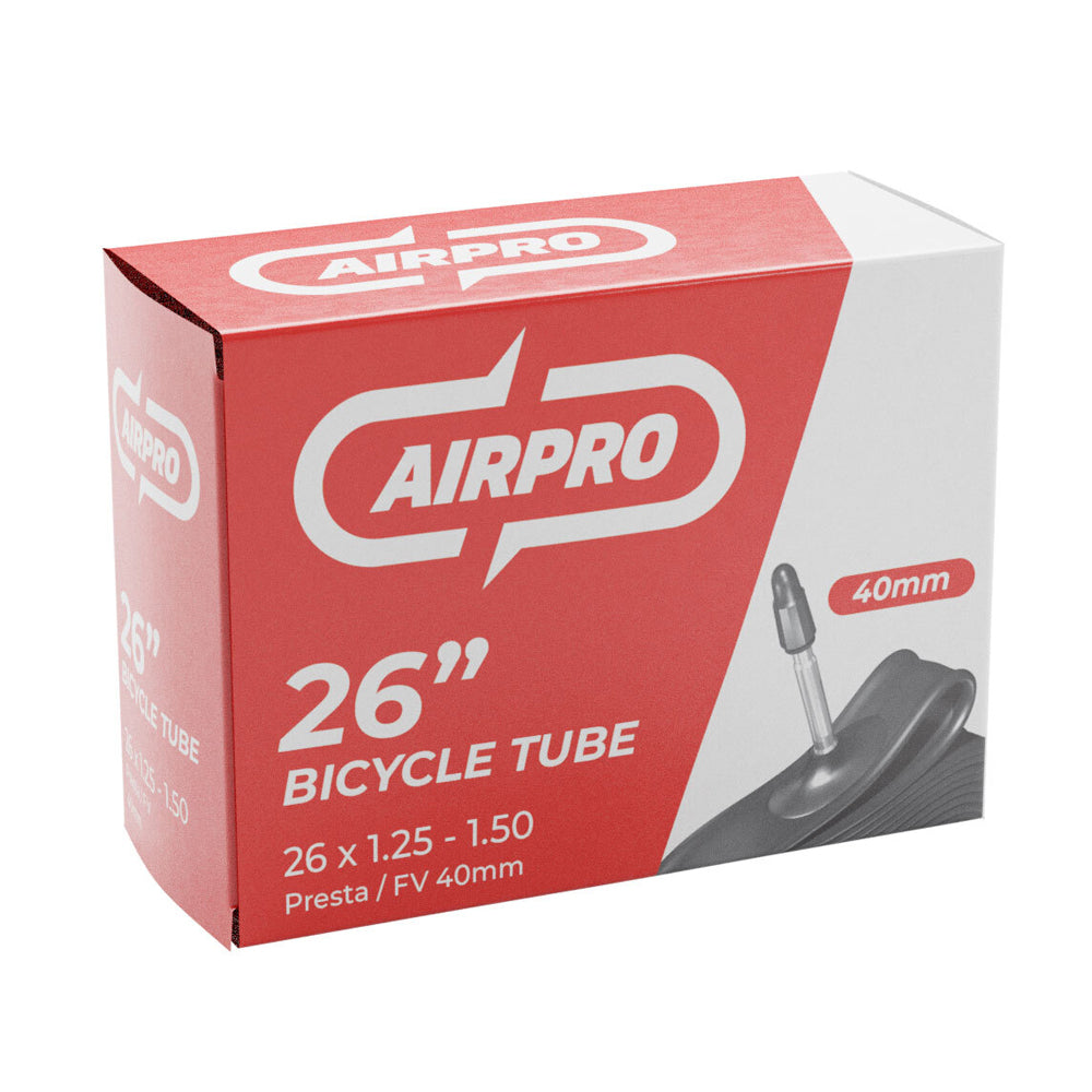 3PK AirPro Bicycle Inner Tube 40mm w/ Presta Valve 26x1.25-1.50''