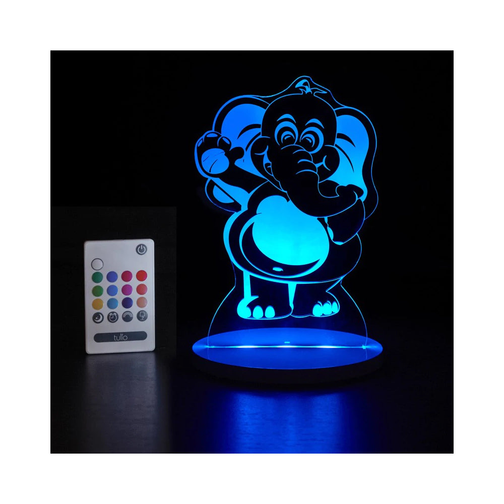 Tulio Dream Lights LED Night Lamp w/ Remote 26.5cm - Elephant