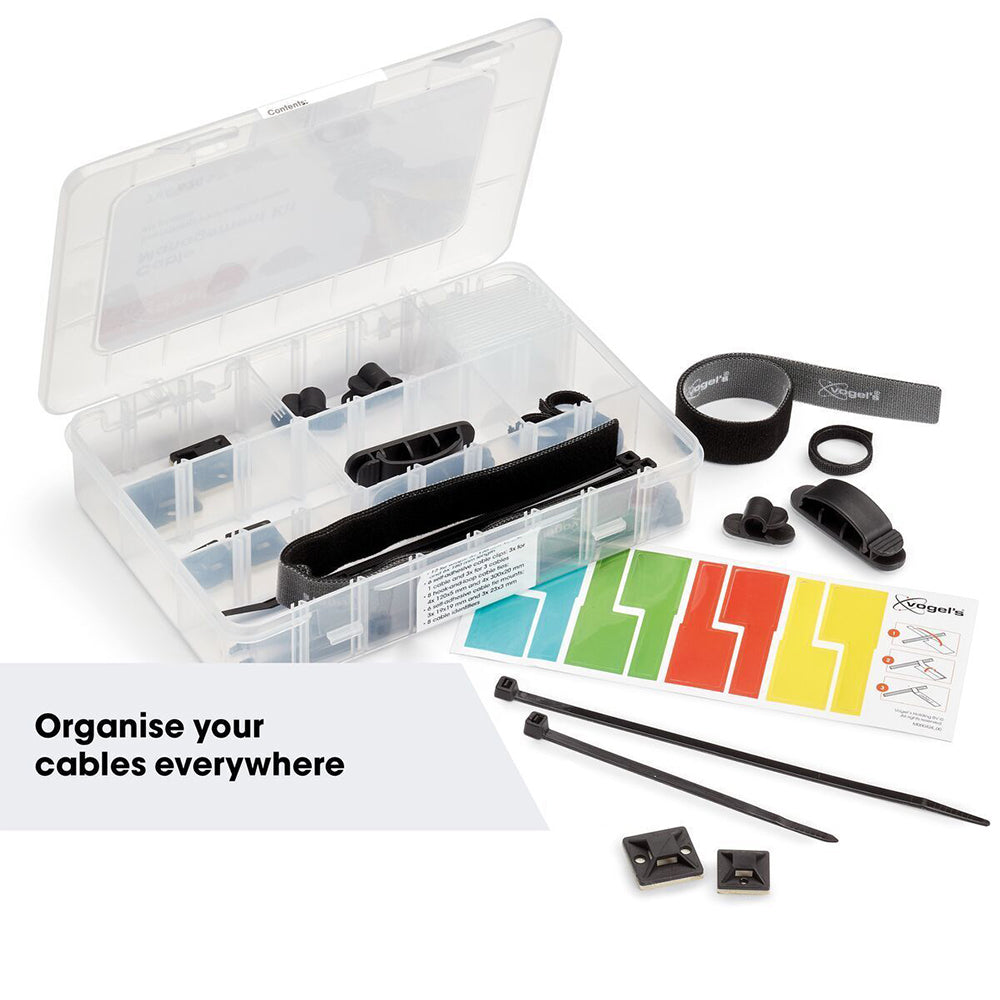 40pc Vogel TVA 6203 Cable Management Kit Wire Organiser