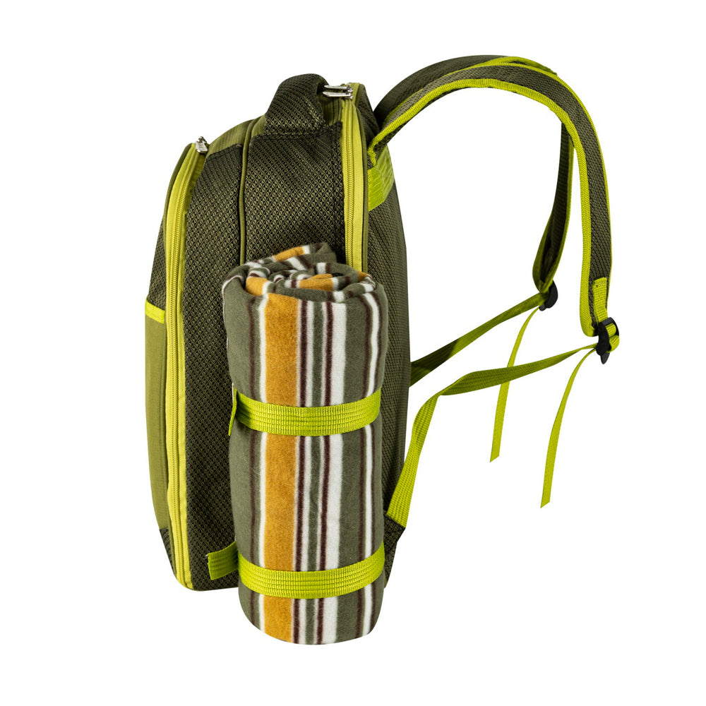 4 Person Picnic Blanket Backpack Set