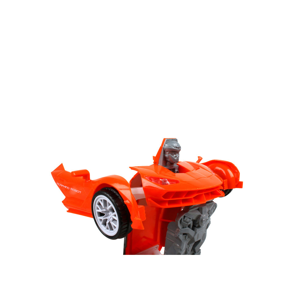 Toys For Fun 24cm Bump & Go Transformer Car Kids Toy 3y+ Red