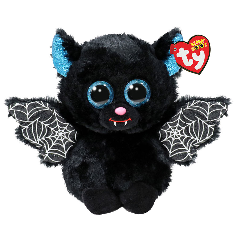 2PK Ty Beanie Boos Batrick Black Bat Plush Toy 15.5cm Regular 3y+
