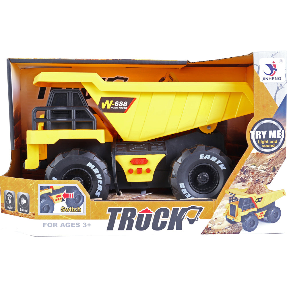 Toylife 28cm Dump Truck & Digger w/ Sound Toy Set Kids 3y+ Assorted