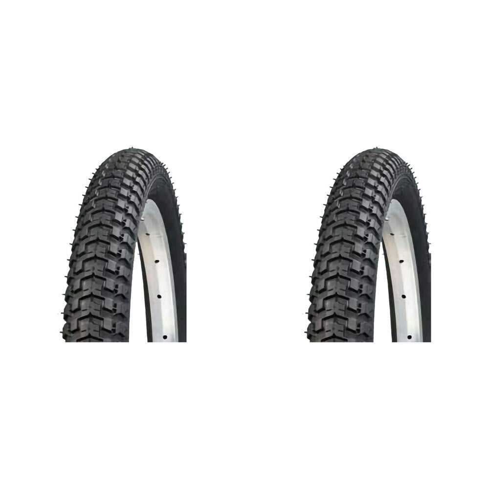 2PK AirPro BMX/Freestyle Bicycle Tyre Replacement 20x2.125'' Black