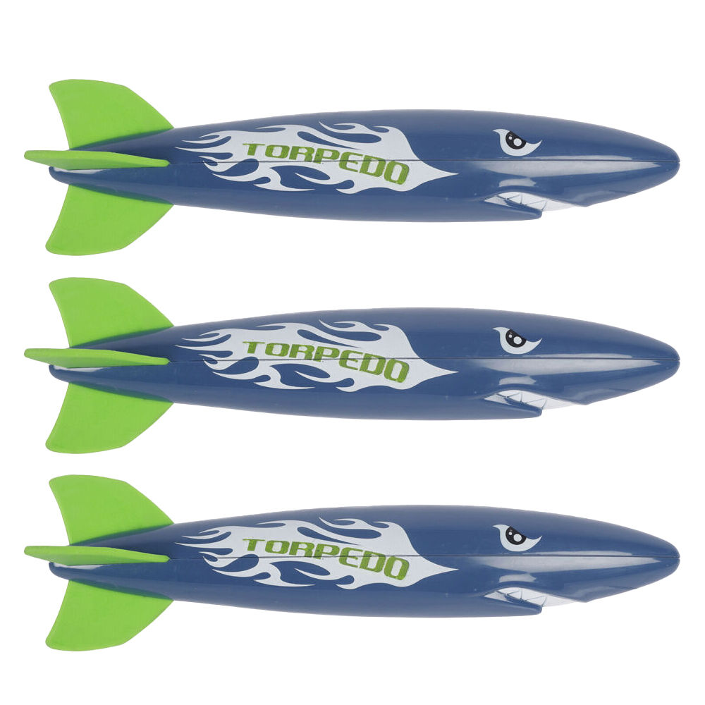 3PK Razoo Childrens Shark-Shaped Torpedo Launcher Diving Toy 23cm