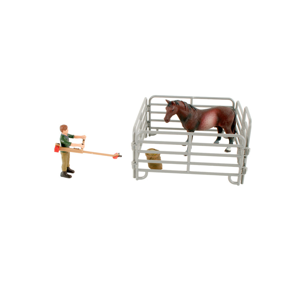 Toys For Fun Horse & Farmer Play Set Kids 3y+ Toy Assorted