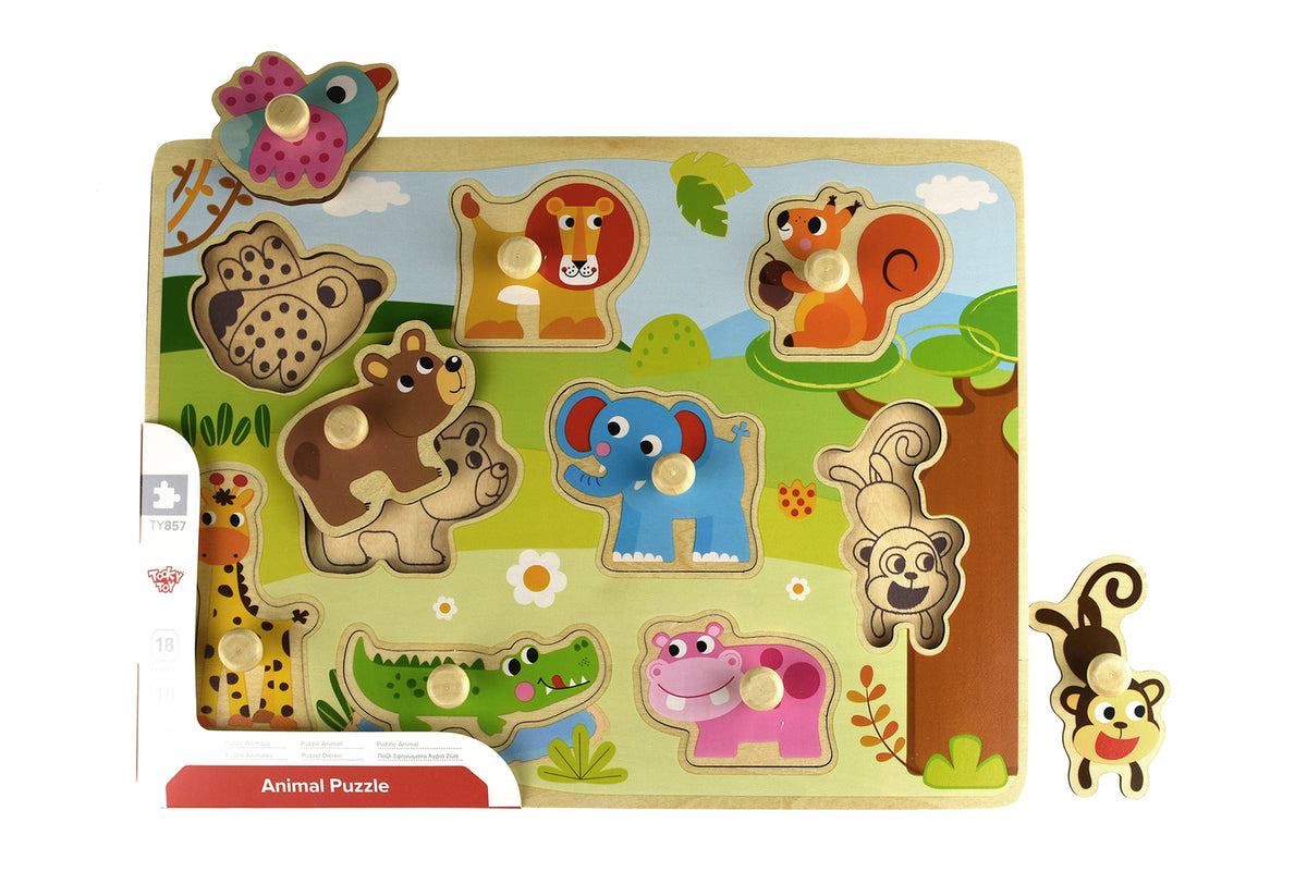 Tooky Toy Animal Peg Puzzle