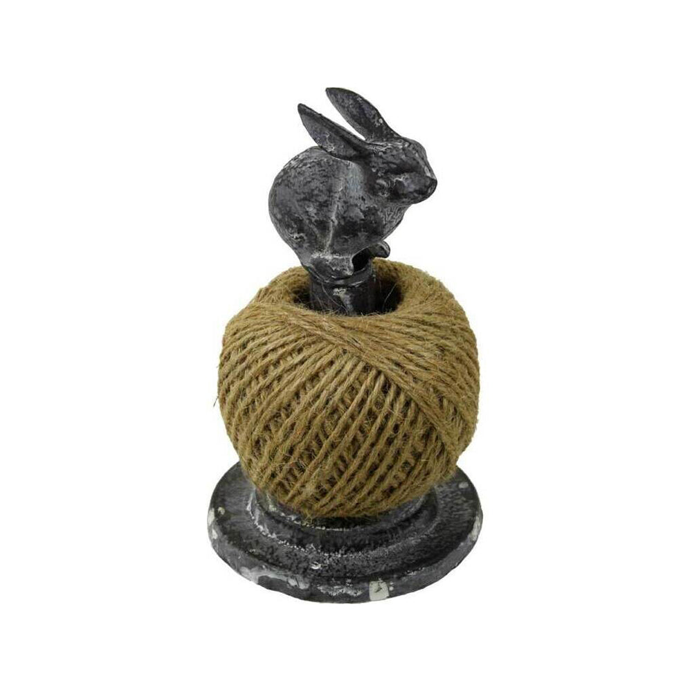 2PK LVD Metal String Holder Rabbit Sculpture Home/Office Decor 17cm