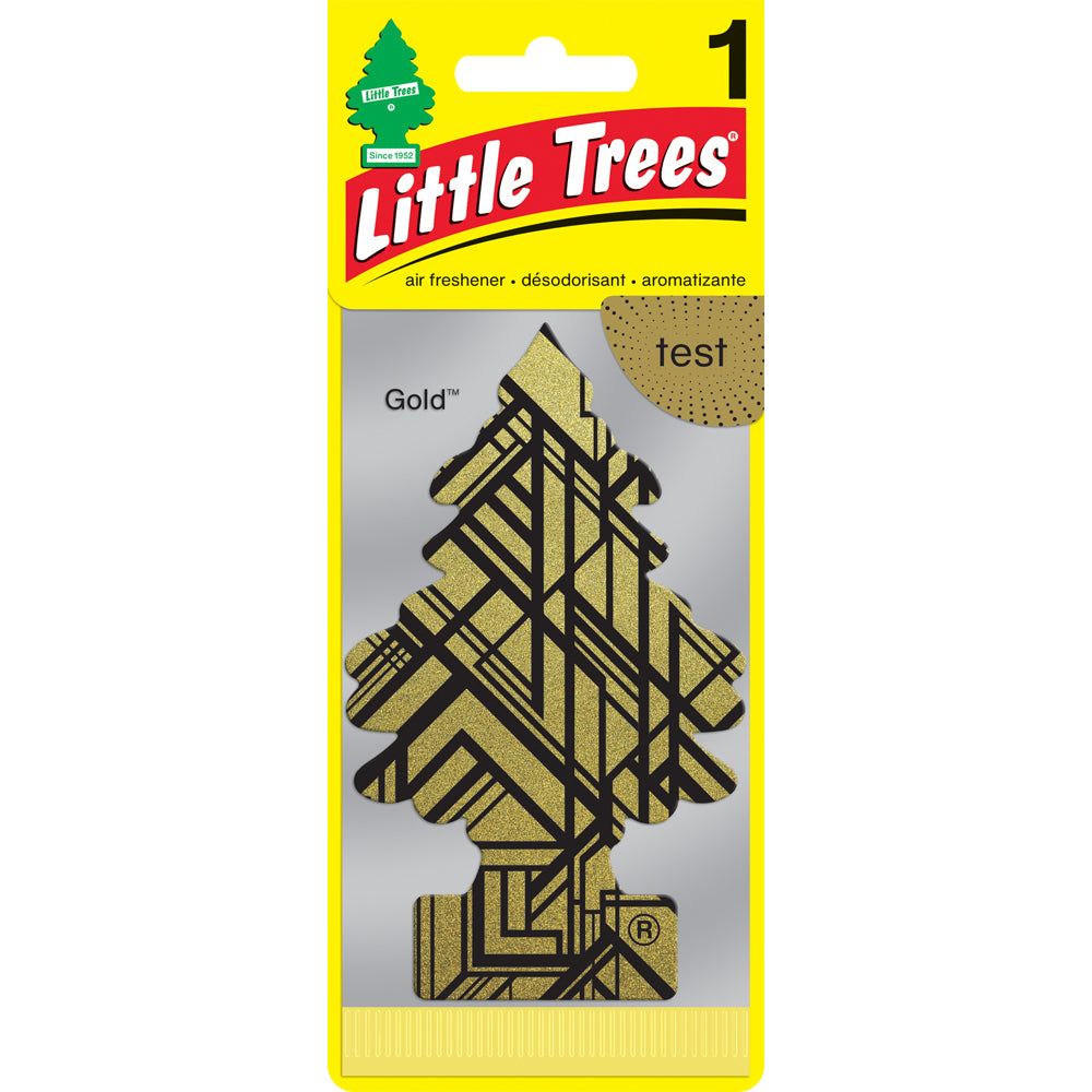 8PK Little Tree Gold Car Scent Fragrance Air Freshener 4x12cm
