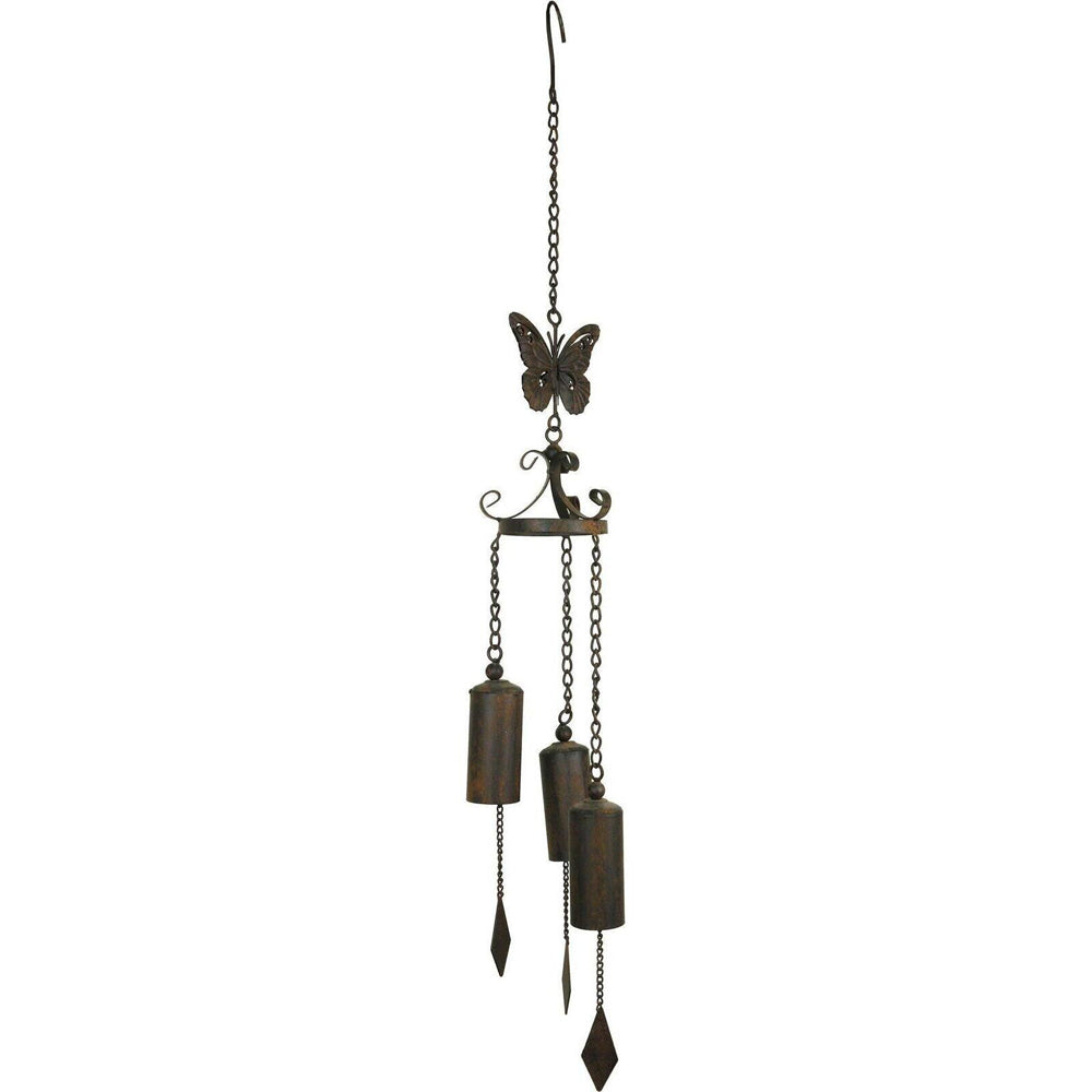 LVD Hanging Bell Metal Wind Chime Home/Garden Decor - Butterfly Triple