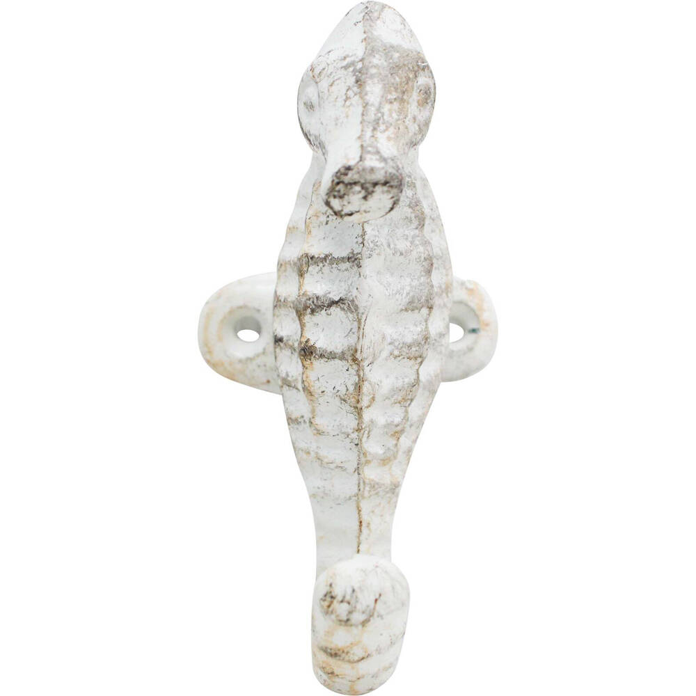 2PK LVD Seahorse Hook/Hanger Wall Mounted Home/Room Decor 5.5x12.5cm - White