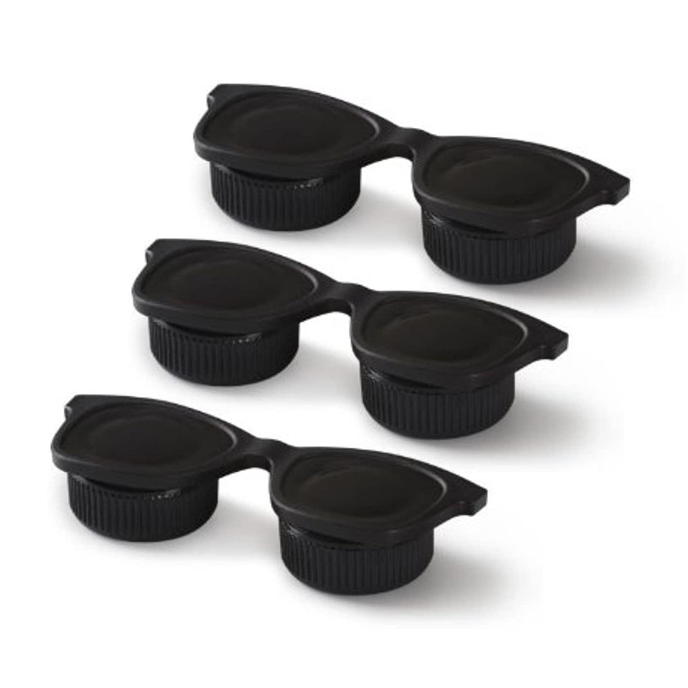 3PK Umbra U-Lens Contact Storage Case Black 10x3.8x7.5cm