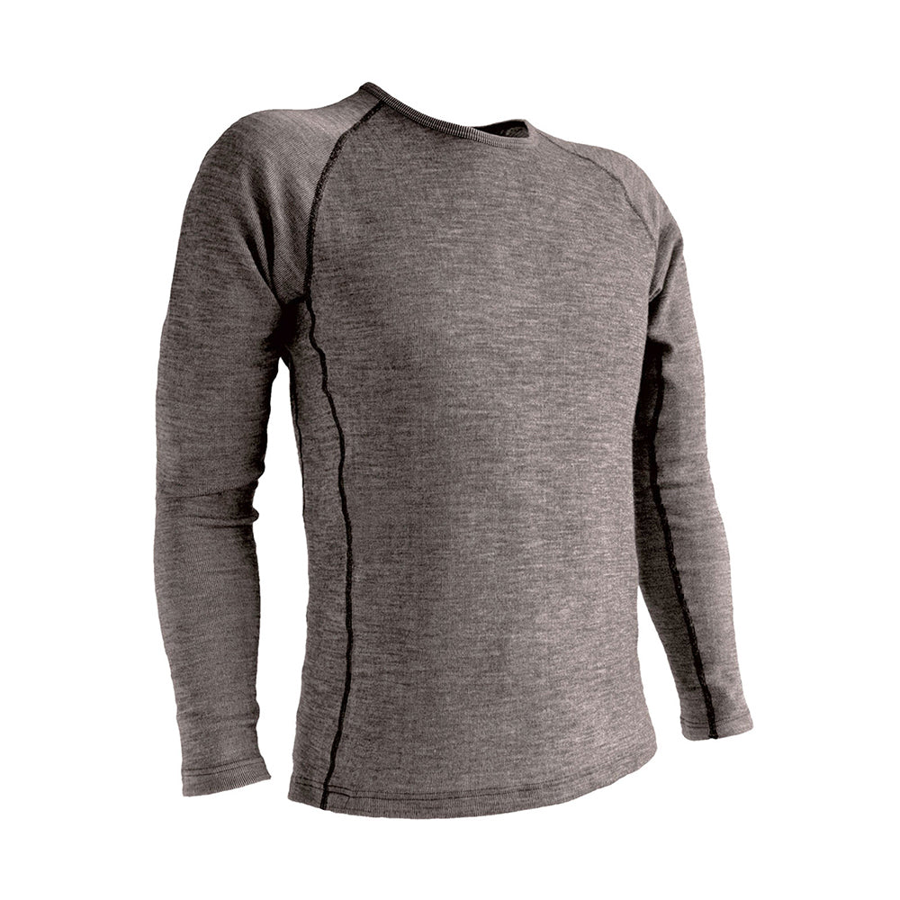 Wilderness Mens Long Sleeve Crew Neck Top Size M Base Layer Thermal Black