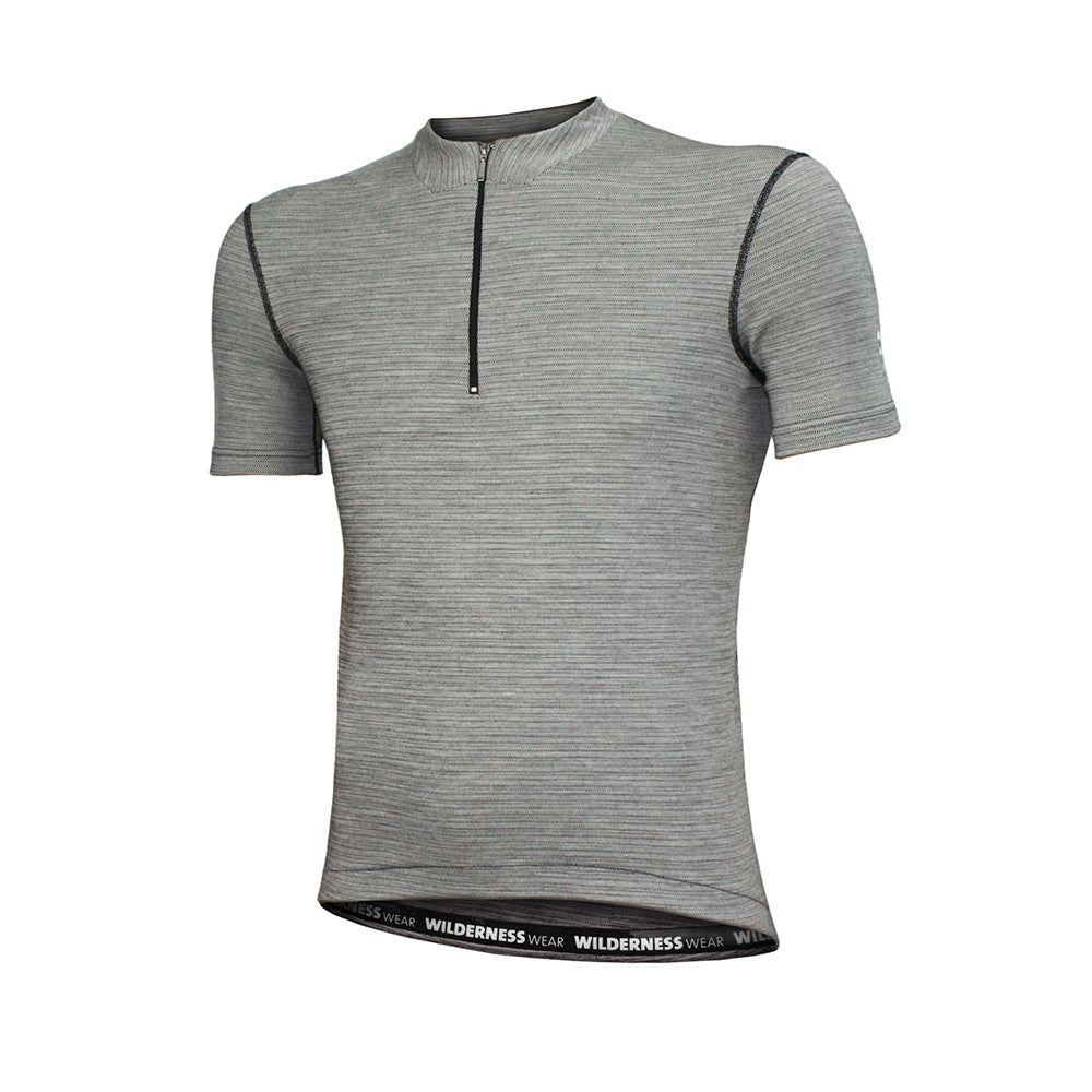 Wilderness Mens Short Sleeve Cycle Jersey Size S Thermal Activewear Ice Flow