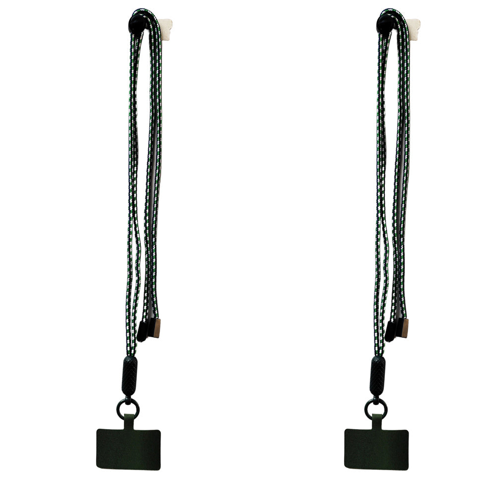 2PK Urban Products Nylon Pop Two Tone Universal Phone Cord - Green