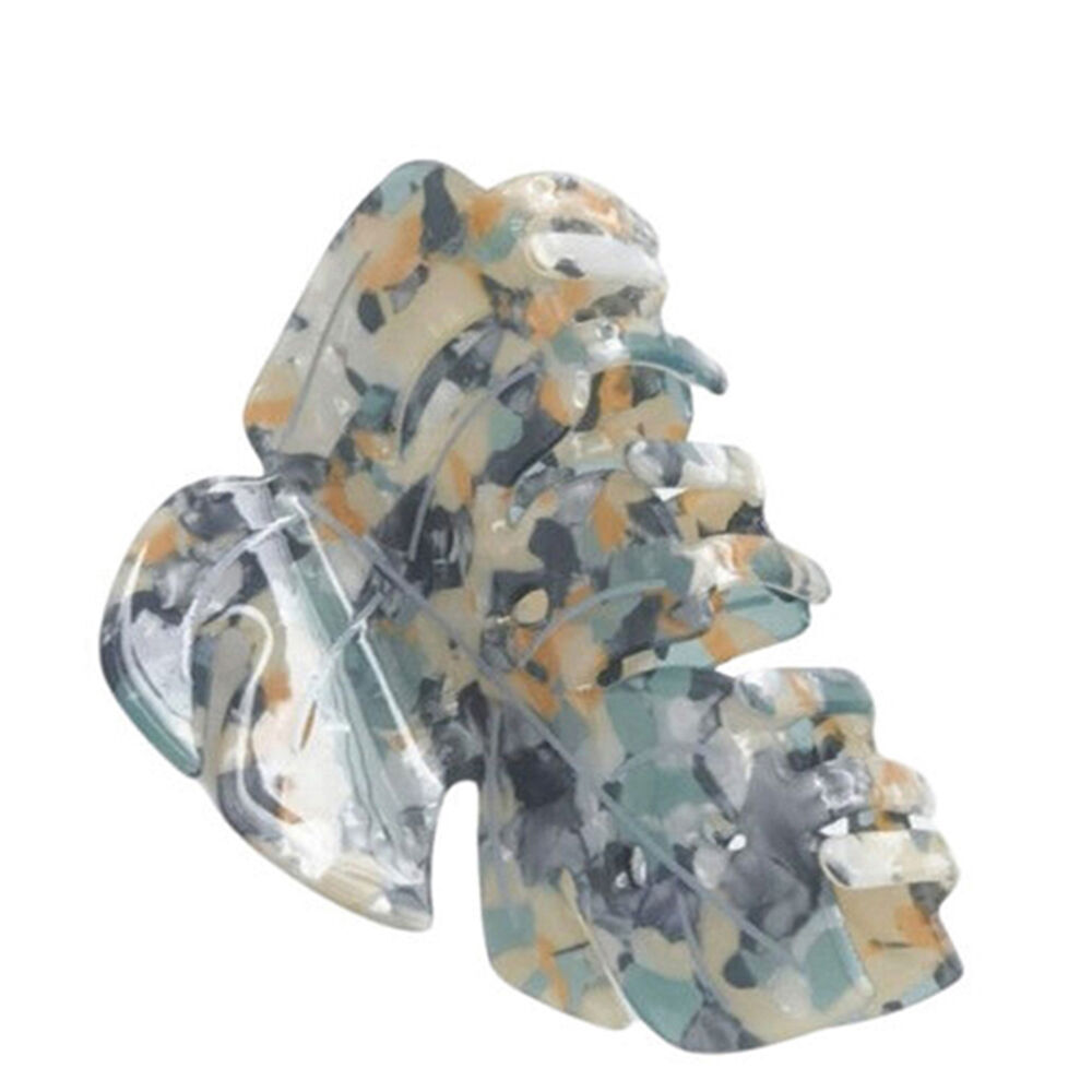 3PK Urban Acrylic Leaf Shaped Claw Clip Women's Hair Accessory Green