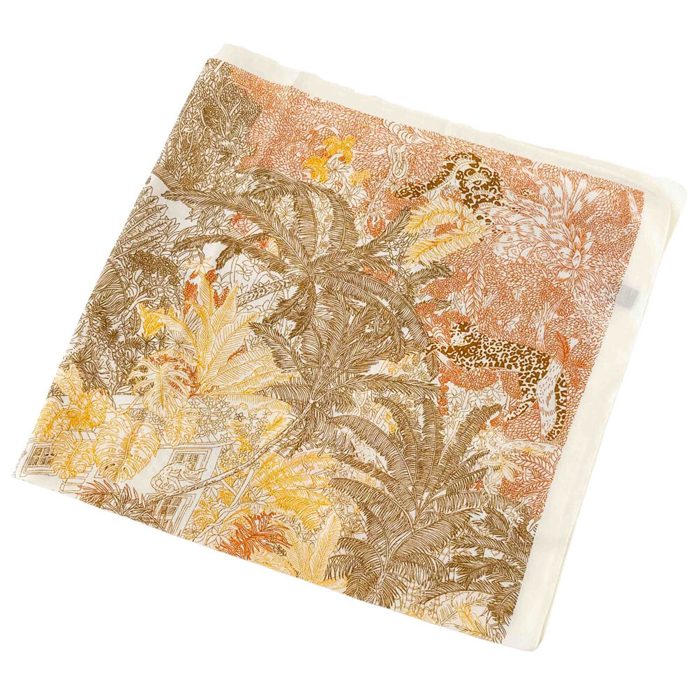 Urban Orient Square Silk-Feel Scarf Women's Accessory 90x90cm Mustard/Orange