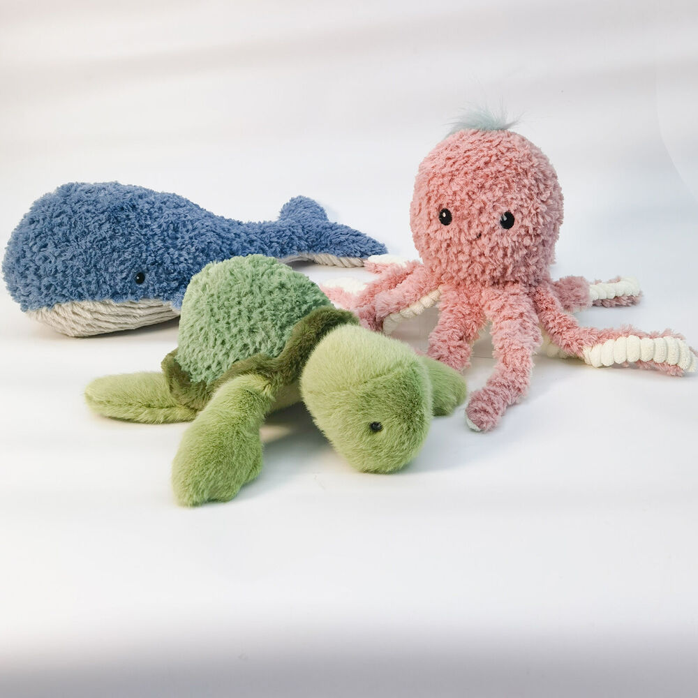 Urban Octopus Stuffed Animal Plush Baby Soft Toy 30cm Pink/White