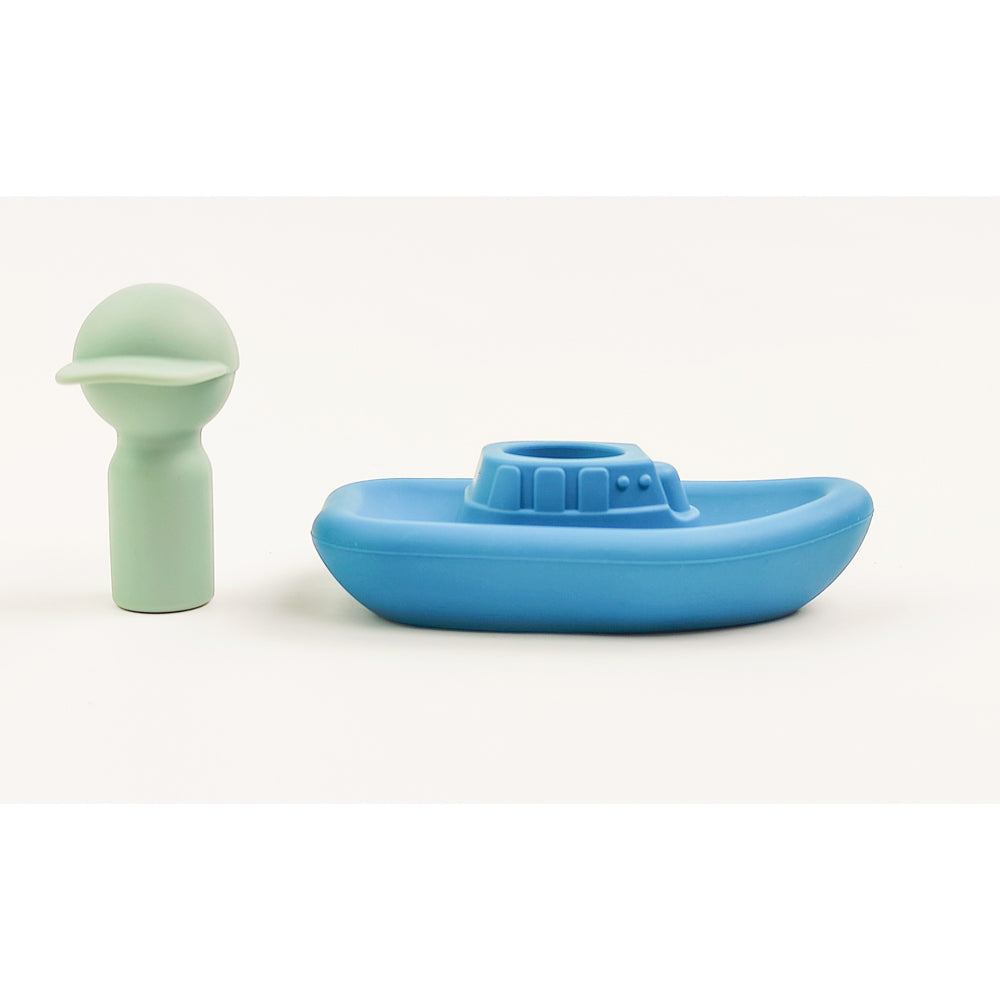2PK Urban Products Boat Skipper Bath Toy Blue 11cm 4M+