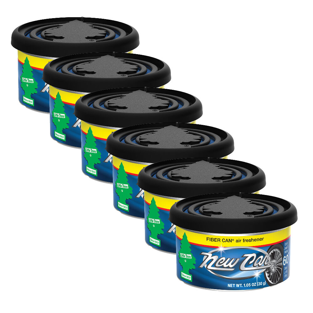 6PK Little Tree Fiber Can Car Air Freshener Fragrance 30g New