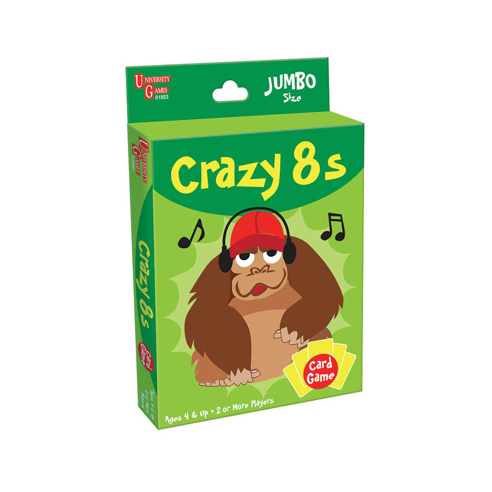 Briarpatch Crazy 8s Kids Beginner Playing Card Game 2-4 Players 4Y+
