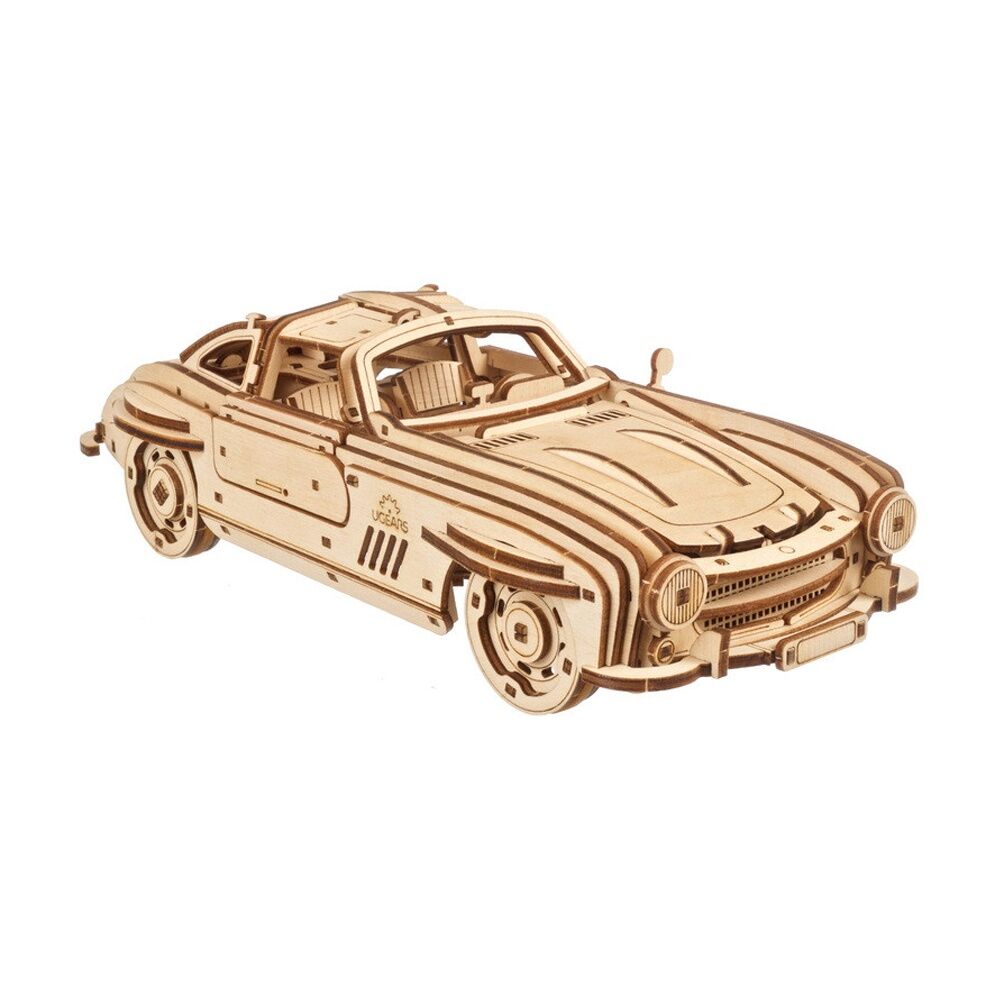UGears Winged Sports Coupe Model Wooden 3D Puzzle w/Spring Motor 262pc 14y+