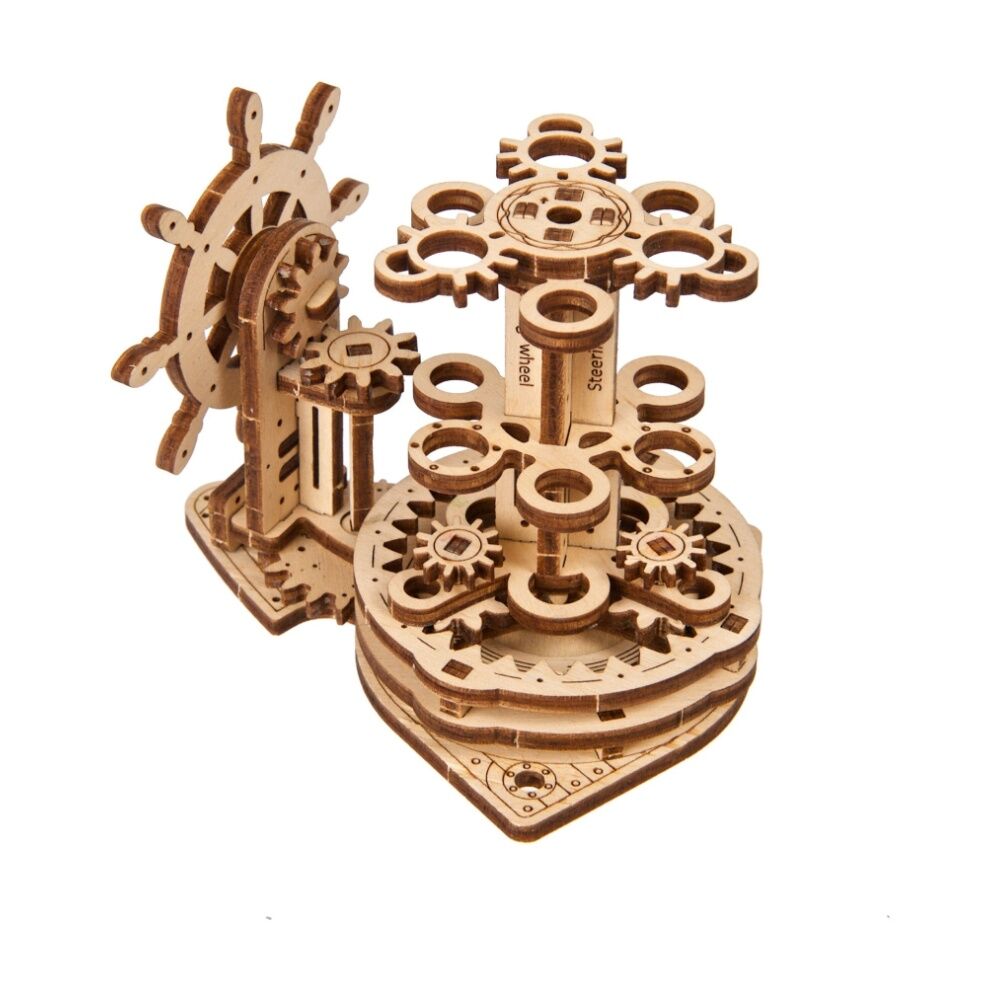 UGears Wheel Organiser 2.0 Wooden 3D Puzzle Desk Pen/Pencil Holder 51pc 8y+