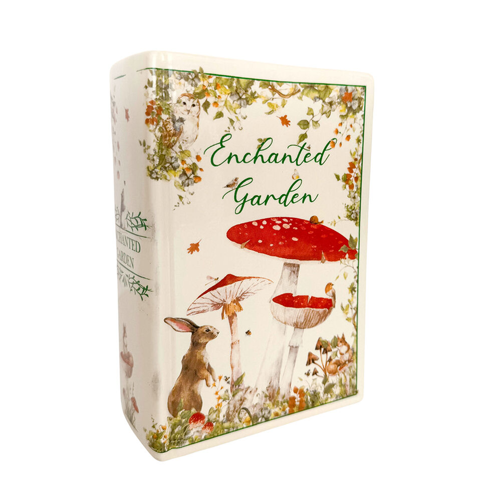 Urban Enchanted Garden Book Home/Office Vase Tabletop Decor 16cm – Red
