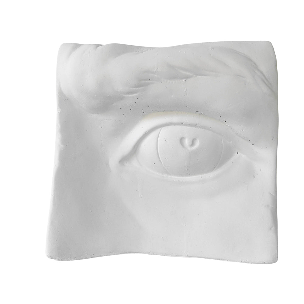 2x Urban Jolie 21x20cm Concrete Eye Planter Pot - White