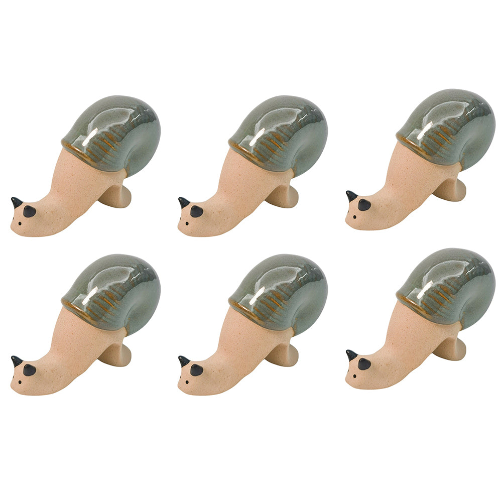 6PK Urban Snail Pot Hanger Green 8cm Home Decorative Garden Decor