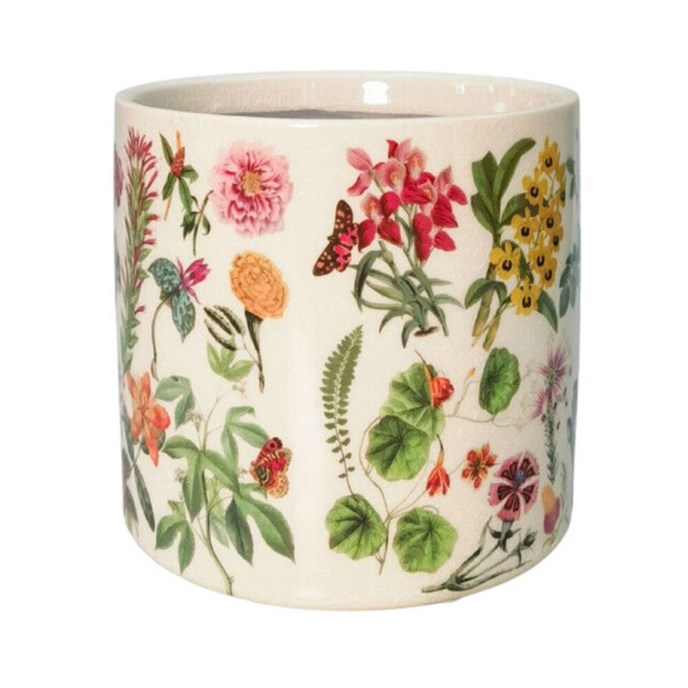 2PK Urban Botanicals Stoneware Outdoor Planter Pot 14x13cm Green