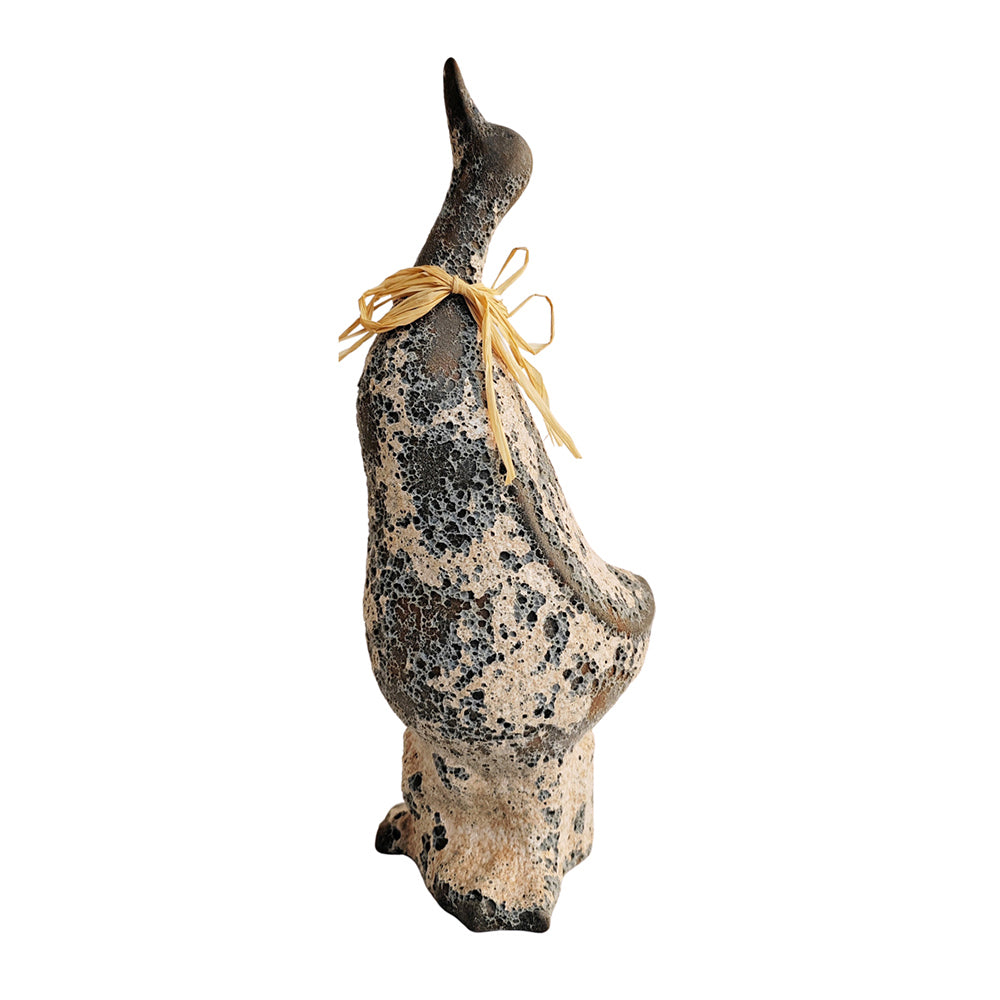 2x Urban 25cm Delphi Duck Garden Ornament Home Yard Decor - Grey