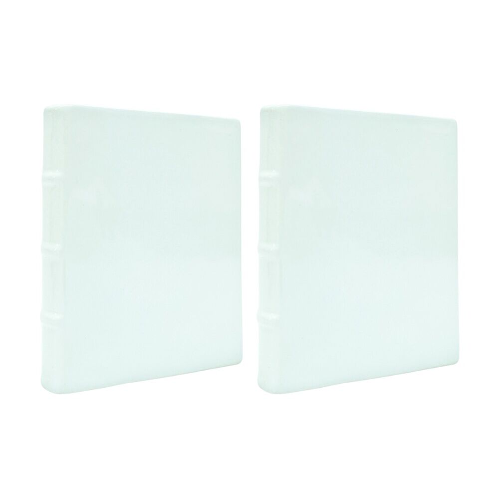 3PK Urban Book Vase White 21cm Decorative Home Kitchen/Lounge Decor