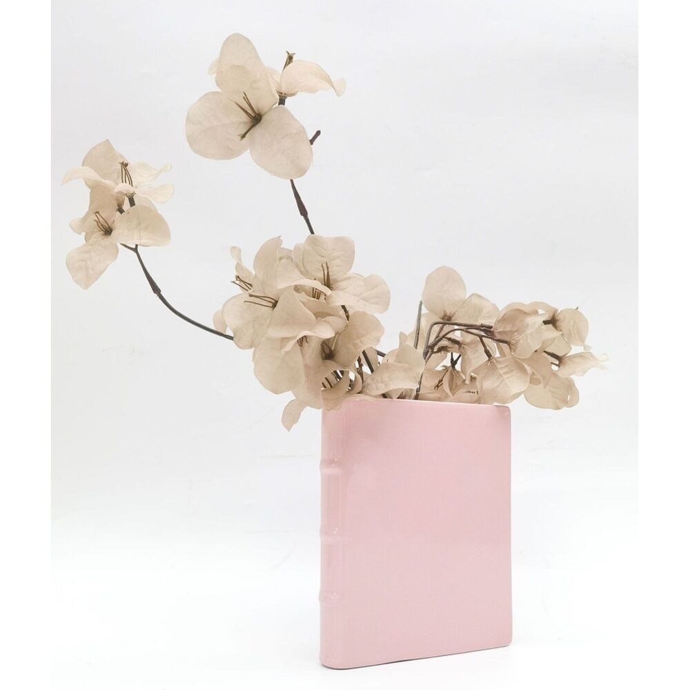 2PK Urban Book Vase Pink 21cm Decorative Home Kitchen/Lounge Decor