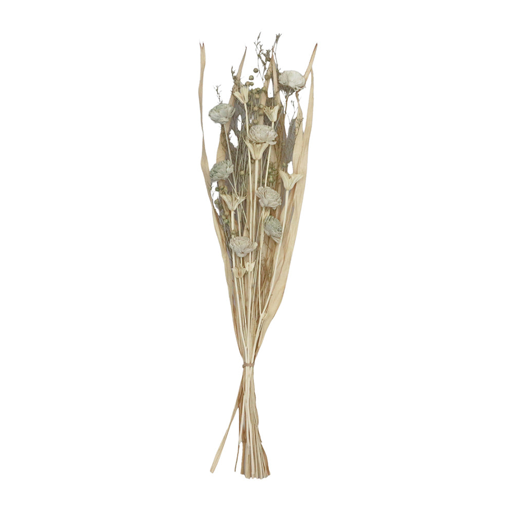 2x Urban 60cm Dried Foliage Floral Bouquet Home Display - Green