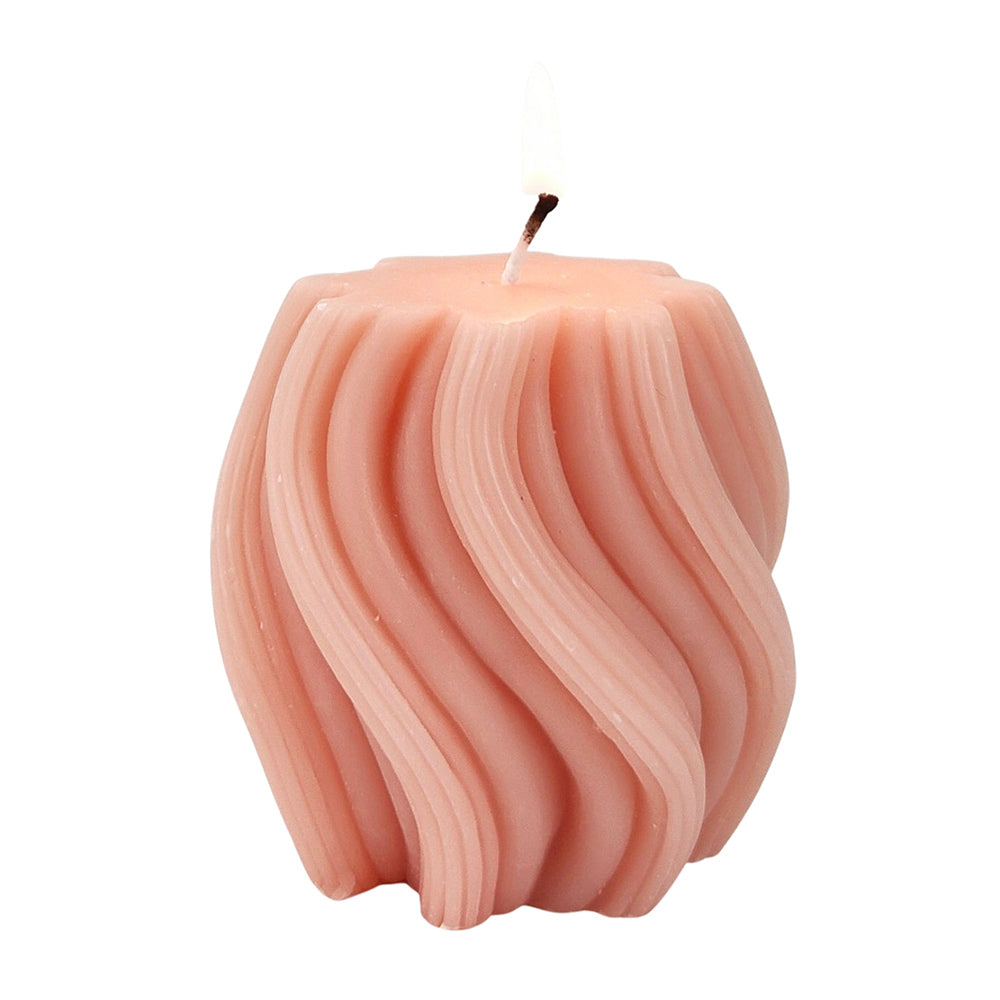 2x Urban Swirl 8cm Vanilla Scented Candle Home Fragrance - Rose