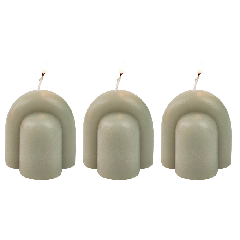3x Urban Arch 5.5cm Vanilla Scented Candle Home Fragrance - Smoke