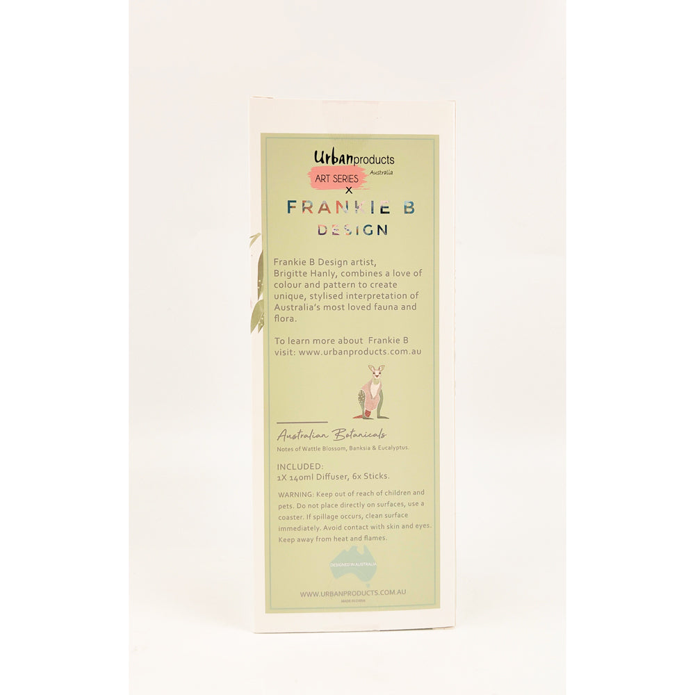 Urban Australian Botanicals Frankie B 140ml Reed Diffuser - Grey/Green