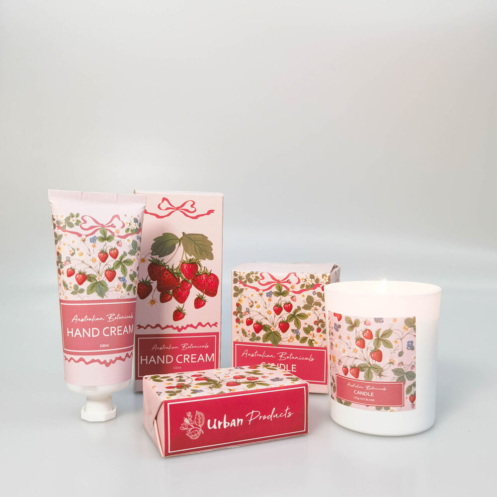 Urban Australian Botanicals Strawberry Fields Soy Blend One-Wick Candle 150g