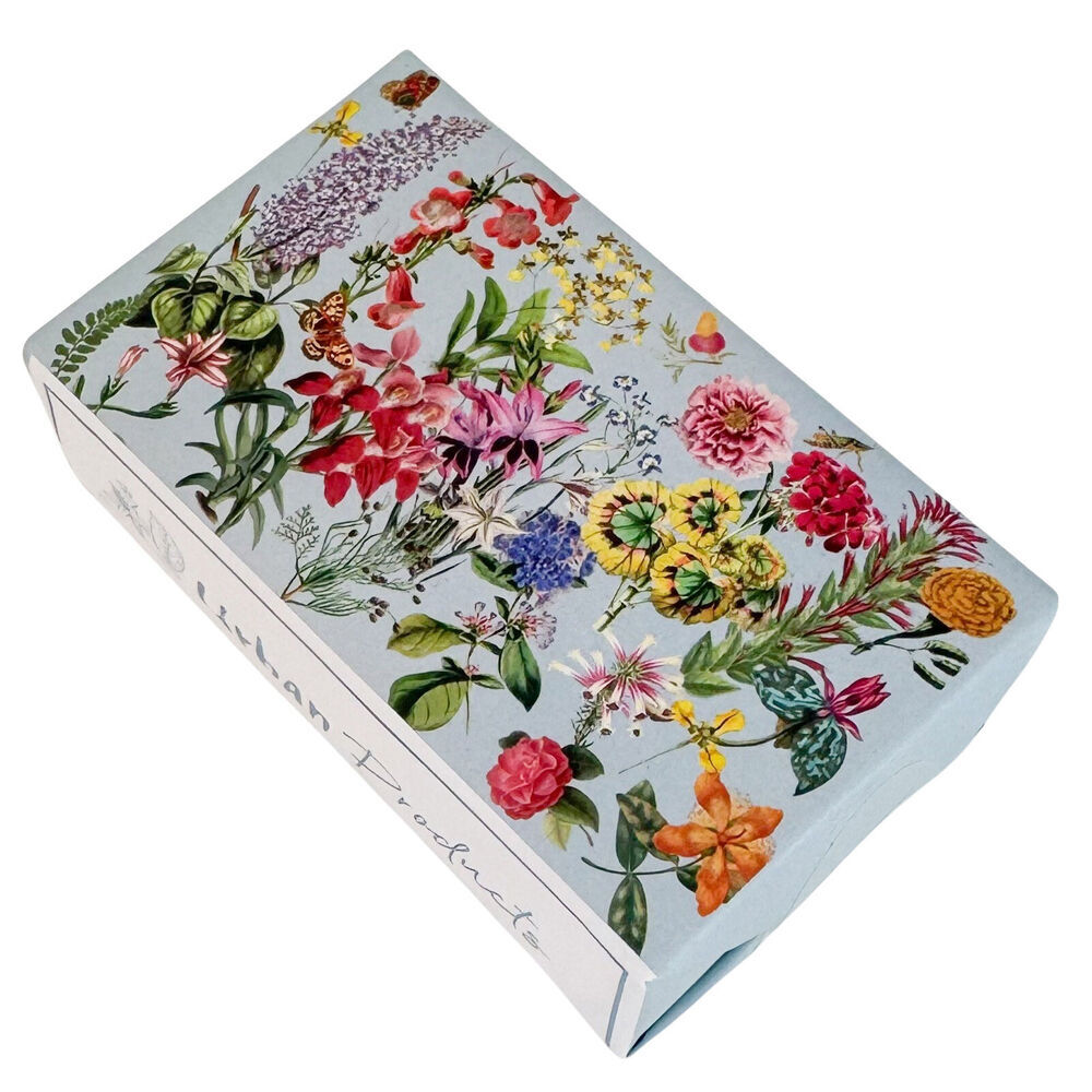 6PK Urban Australian Floral Botanicals Body Care Bar Soap 150g Blue/White