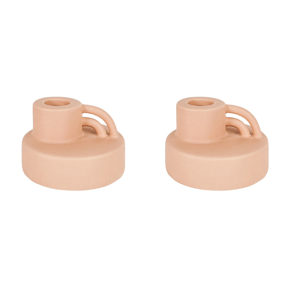 2PK Urban Products Arch Candle Holder Home Decor Bisque 5cm