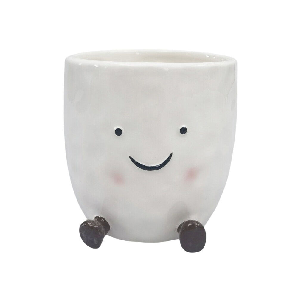 Urban Ceramic Sweetie Pie Friends Vessel Decorative Storage Vase 11cm White