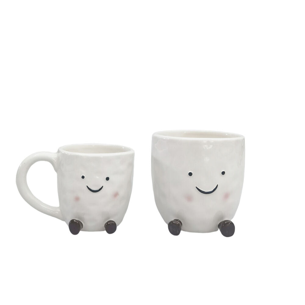 Urban Ceramic Sweetie Pie Friends Vessel Decorative Storage Vase 11cm White