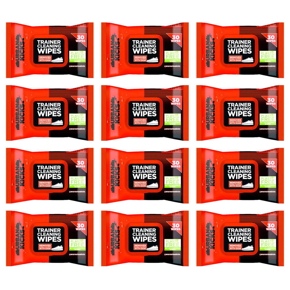 12x 30pc Urban Kicks Trainer Cleaning Wipes Marks & Scuff Remover Shoe Cleaner