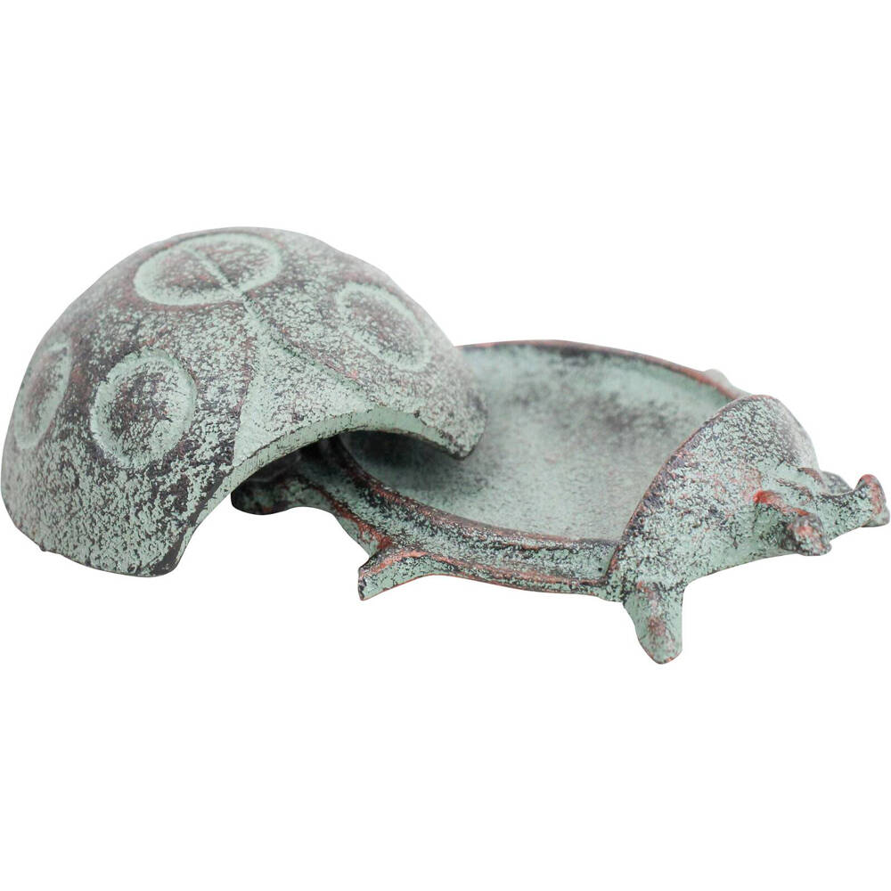 2PK LVD Cast Iron Keyhide Ladybug Home/Garden Decor 10x4cm