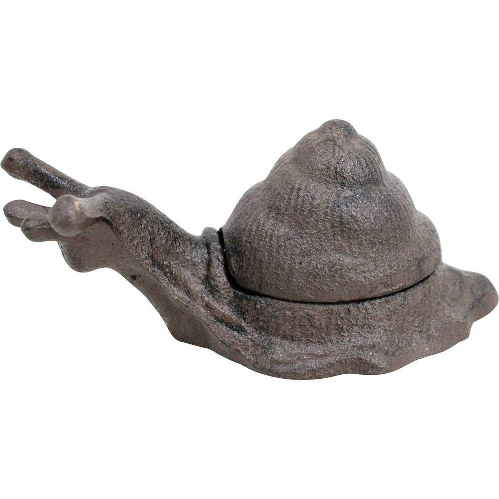 2PK LVD Cast Iron Keyhide Snail Home/Garden Decor 15x6cm