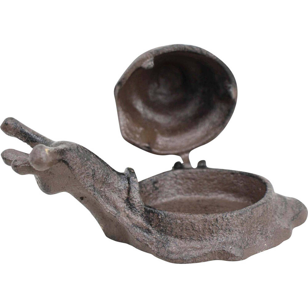 2PK LVD Cast Iron Keyhide Snail Home/Garden Decor 15x6cm