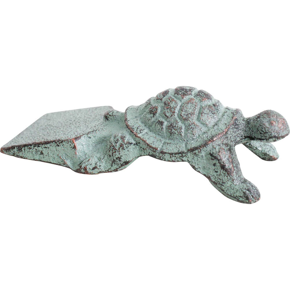 4PK LVD Doorstop Turtle Cast Iron Door Stopper 13cm Green